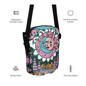Lovers tarot nature back cross body bag